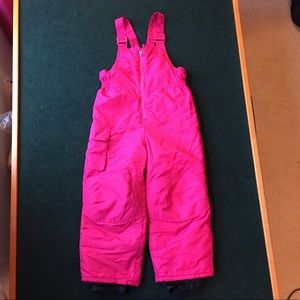 Girls Cherokee pink snow pants size XS (4/5)
